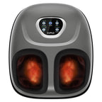 CuPiLo Foot Massager with Heat, FSA Eligible HSA Shiatsu Foot Massager Machine for Plantar Fasciitis, Adjustable Vibration & Pressure for Neuropathy Pain, Women Men Gifts, Fits Up to 12"(Gray)