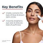 Eucerin Radiant Tone Eye Cream Dark Circle Corrector, Eye Brightening Cream with Thiamidol and Hyaluronic Acid, Helps Reduce the Look of Eye Puffiness, 0.5 Oz Tube