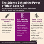 BioNatal Ethiopian Black Seed Oil – Cold Pressed Nigella Sativa Producing Black Cumin Seed Oil, Unrefined & Non-Filtered, High TQ Up to 4.64% – Supports Immune System, Digestion & Joints 16oz Glass