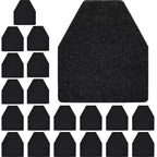Nuanchu 20 Pack Urinal Mats for Men Bathroom, Large, Black