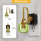 L LOHAS LED Night Lights Plug into Wall, 3000K Soft White LED, Floral Night Lights with Dusk to Dawn Sensor, 0-100lm Adjustable Brightness, for Hallway Bedroom Stairway