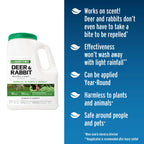Liquid Fence Deer And Rabbit Repellent Granular 5 Pounds, Harmless To Plants And Animals