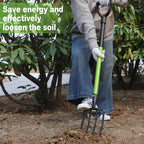 GARDENWORK Garden Fork,45-Inches Pitch Fork with Enhanced&Steel D-Handle