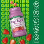Nature's Truth Collagen Peptide Gummies for Women | 120 Count | Type 1 and 3 | Strawberry Flavor | Non-GMO & Gluten Free Supplement