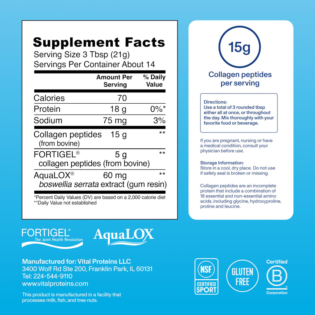Vital Proteins® Active Complex, 20g Collagen Peptides, Improves Joint Comfort, Supports Movement & Mobility
