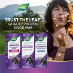 Nature’s Way Sambucus Elderberry Traditional Immune Syrup, Highly Concentrated Black Elderberry Extract, Traditional Immune Support*, Delicious Berry Flavored, 8 Fl Oz (Packaging May Vary)