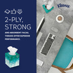 Kleenex® Professional Facial Tissue, Bulk (21271), 2-Ply, White, Upright Cube Boxed Format, Designed for Business (90 Tissues/Box, 6 Bundles of 6 Boxes, 3,240 Sheets/Case)