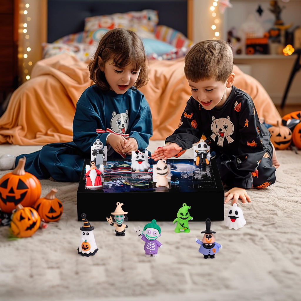 Nightmare Advent Calendar 2026, Halloween Countdown Calendar, 24Pcs Boo Basket Stuffers for Kids Adults, Trick or Treat Holiday Count Down Box