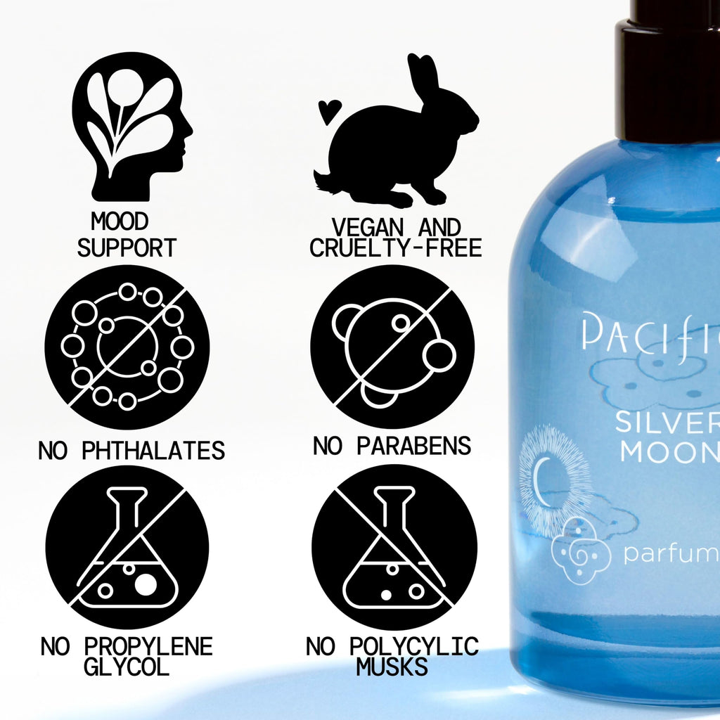 Pacifica Silver Moon Vanilla Almond Spice Perfume ��� Warm Gourmand Clean Fragrance for Women, 2 fl oz (Vegan & Cruelty-Free)