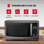MPP-BS Microwave Oven with Smart Sensor, Easy Clean Interior, ECO Mode and Sound On/Off, 1.2 Cu.ft, Black Stainless Steel