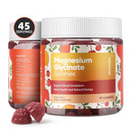 DREAVIO 90 Count Magnesium Glycinate Gummies 400mg w/Ashwagandha Supplement - Sugar Free Zinc Magnesium Glycinate Supplement Ashwagandha Gummies for Adults