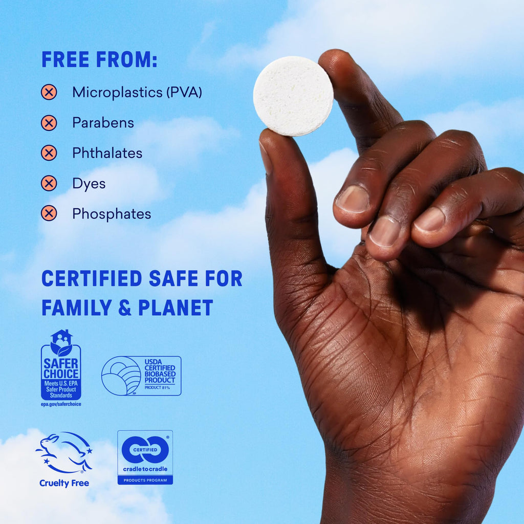 BLUELAND Foaming Hand Soap Refill Tablets, 10-Pack, Variety Pack Scents, Eco Friendly Cleaning Products, 10 x 9 Fl oz