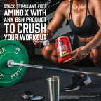 BSN Amino X Muscle Recovery & Endurance Powder with BCAAs, 10 Grams of Amino Acids, Keto Friendly, Caffeine-Free, Support Endurance, Zero Sugar, Grape, 30 servings, 15.34 Ounce (Packaging May Vary)