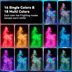 LitHome 66 FT Color Changing Fairy Lights Plug in with Remote, 200 LED