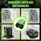 Forrat 1Pack BA5600T 10000mAh 56V Replacement Battery for EGO 56V Battery 10.0Ah Compatible with EGO Battery 56Volt Cordless Tools (Green)