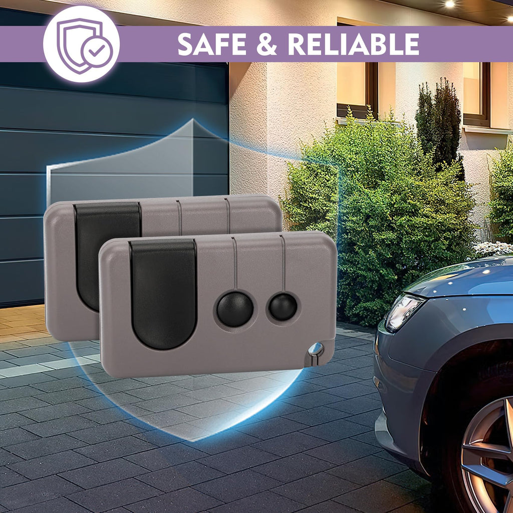 2 for Sears Craftsman Garage Door Remote 139.53753 53753 139.18191 HBW2028 371LM 373LM 375LM 950CD 953D 956D, Key Chain Garage Door Opener Remote Work with Purple Learn Button ONLY(2006-2013)