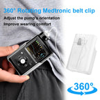 360° Rotating Insulin Pump Holder Fit for Medtronic MiniMed 780G, 670G, 770G, 630G, 640G Pumps,Insulin Pump Case Clip for Medtronic 780g Accessories,Suitable for Diabetes Insulin Management (Clear)