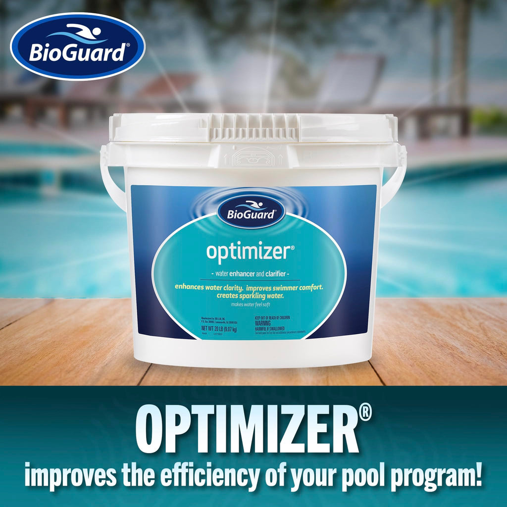 BioGuard Optimizer, 20 lb, Pool Water Enhancer and Clarifier, Creates Soft and Sparkling Water, Improves Overall Water Quality