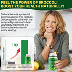 Liposomal Sulforaphane Supplement 150mg, from Broccoli Seed Extract w/Myrosinase, Quercetin, Glutathione, Sulforaphane Supplement Gummies for Antioxidants Detox Cellular Brain Health, Chewable 60Cts