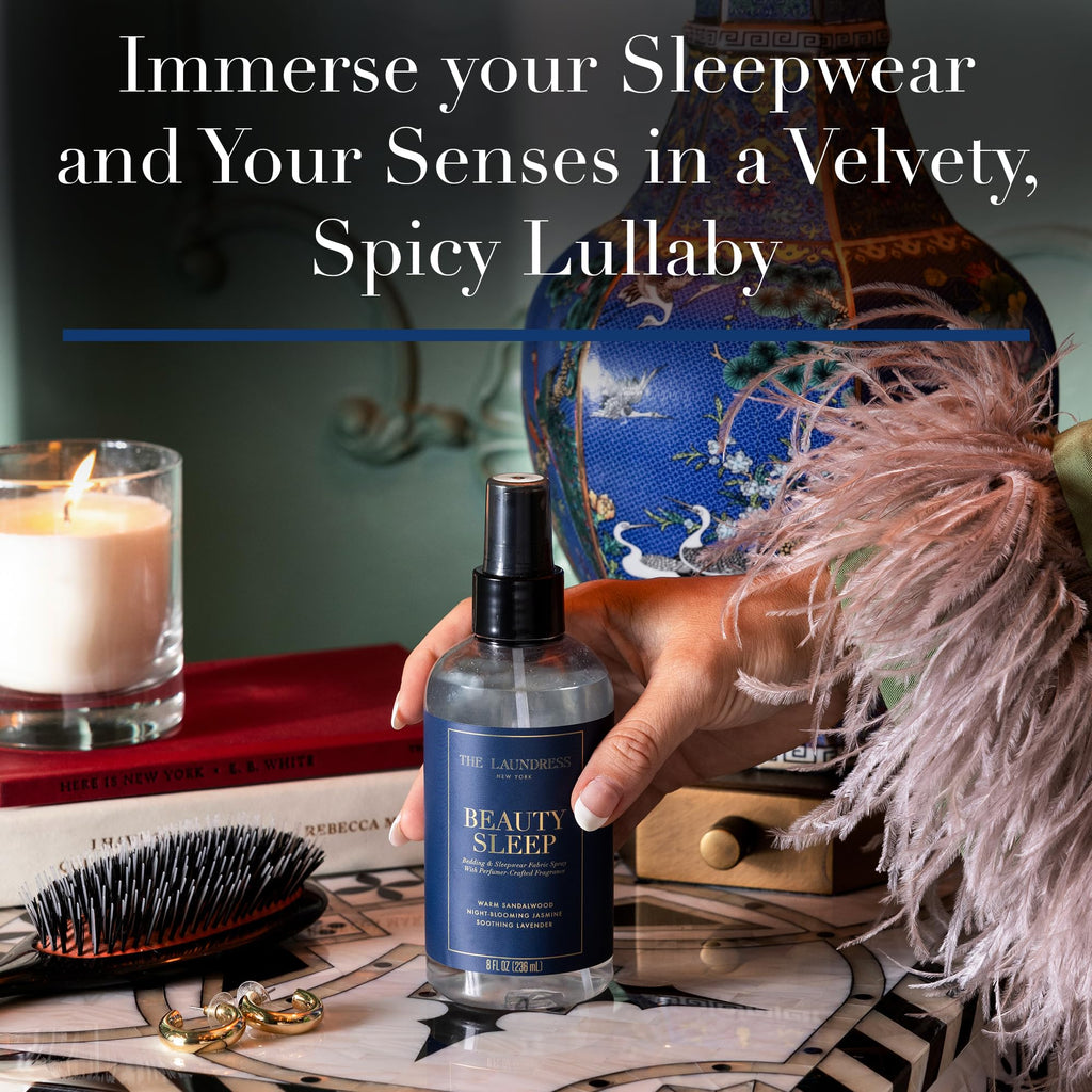The Laundress Beauty Sleep Fabric Spray, Wrinkle Release Spray, Pillow Spray, Fabric Refresher, Upholstery and Linen Spray, Tranquil Comforting Inspired Scent, 8 Fl Oz