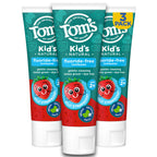 Tom's of Maine Natural Kid's Fluoride Free Toothpaste, Ages 2+, Silly Strawberry, 5.1 oz. 3-Pack (back in original formula)