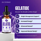 Gelatide Drops, Official Gelatide Supplement Droppers - Maximum Strength, All Natural Keto Liquid Droppers, Advanced Formula Sustain Active Lifestyle & Fitness Goals, Gela Tide Drops Reviews (2 Pack)