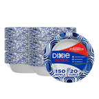 Dixie Ultra, Large Paper Bowls, 20 Oz, 150 Count (6 packs of 25 bowls), Microwave Safe, Compostable, Disposable Bowls Great For Breakfast, Lunch, And Dinner Meals
