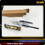 5-In-1 Multi Blades Hand Saw, 6 Inch(11T/16T) Double Edges Japanese Pull, DrywallSaw, HackSaw, Jab Saw, for Woodworking, Hard/Soft woods cutting, Metal, Blade Quick Change Mechanism.