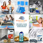 NORTHWEST ENTERPRISES Ultrasonic Retainer Cleaner Solution Concentrate - Denture Cleaner for Ultrasonic Machines - Cleans Mouthguards, Invisalign and Nightguards - Odor, Stain & Discoloration Remover