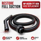 Maresh Products Vacuum Hose Replacement for Eureka & Sanitaire Mighty Mite, SmartVac & Professional Series – Fits Models 3670, 3686, SC3683 & More – Replaces OEM 60289-7 – Crush-Resistant (7 Foot)