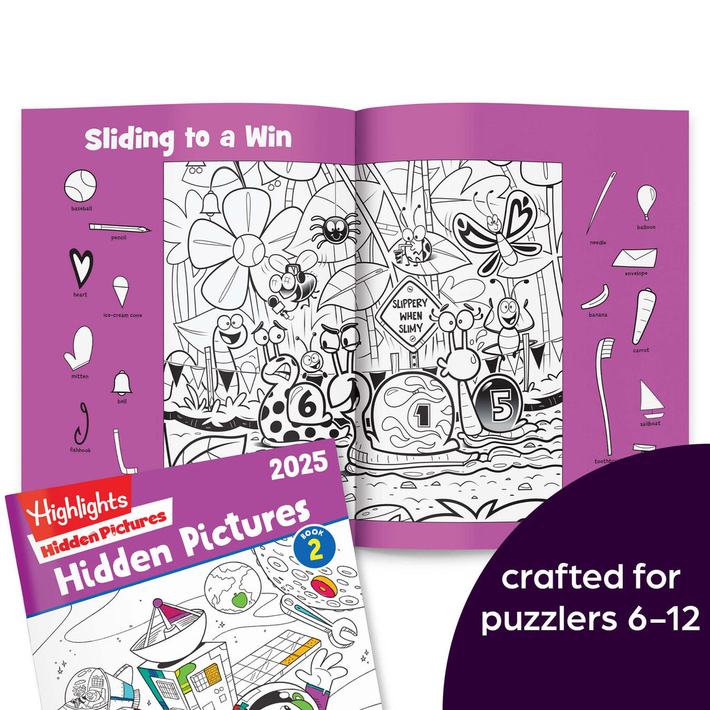 Highlights Hidden Pictures 2025 Activity Books for Kids Ages 6 and Up, 4-Book Set of Travel-Friendly Screen Free Seek and Find Fun, Books Double as Coloring Books