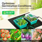VIVOSUN 20" x 20.75" Seedling Heat Mat and Digital Thermostat Combo Set