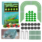 Garden Mesh Netting Kit, 10x30FT Green Ultra Fine Netting with 6 Sets Wide Garden Hoops & 18 Clips, Raised Garden Bed Netting with Frame, Row Cover, Plant Barrier for Vegetables Fruits