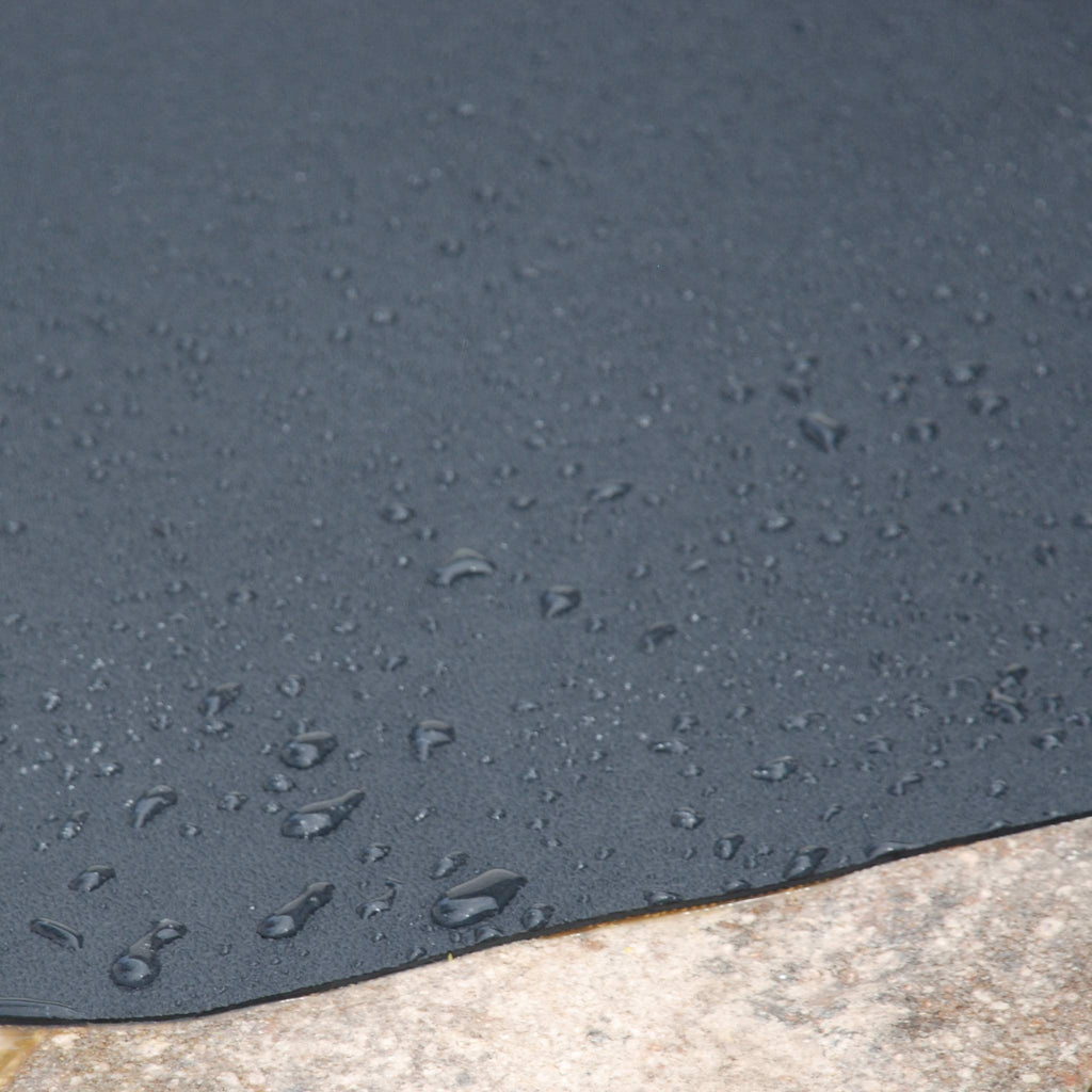 VersaTex Multi-Purpose Recycled Rubber Floor Mat for Indoor or Outdoor Use, Utility Mat for Entryway, Tool Bench, Garage, Under-Sink, Patio, and Door ; 24" x 36", Black