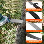 AgiiMan 26FT Reach Pole Saws for Tree Trimming, Pole Saw with 5-20FT Telescoping Extension Pole, Pruning Saw with 19" 3X Detachable Saw, Non-Slip Handle, Tree Trimmer for Garden Palms Shrubs