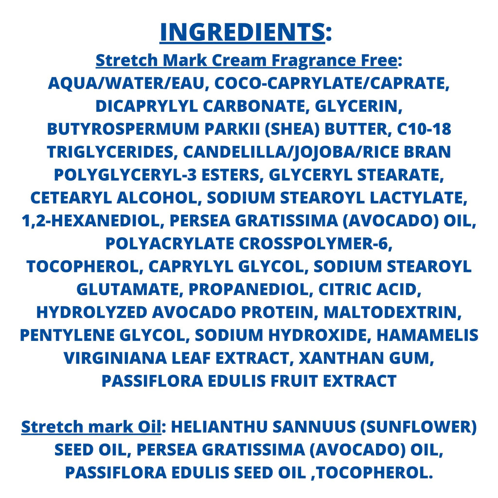 Mustela Maternity Stretch Marks Set - Natural Pregnancy Skincare - Contains Stretch Marks Cream & Belly Oil - EWG Verified & Fragrance-Free - 2 Items Set