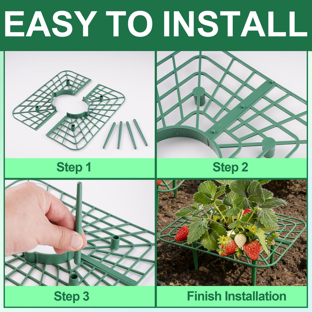15Packs Strawberry Plant Support, Strawberry Plant Stand Holder Reusable Strawberry Plant Protector Greenhouse Strawberry Trellis Accessories Strawberry Planter for Strawberry Garden Plants