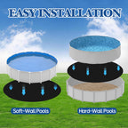 Mosenpol 24 FT Round Pool Liner Pad for Above Ground Pool, Durable Pre-Cut Under Pool Padding, Puncture Protection and Extend Liner Life