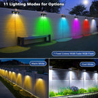 Brizled Halloween Fence Lights Solar Powered, 8 Pack Color Changing Lights