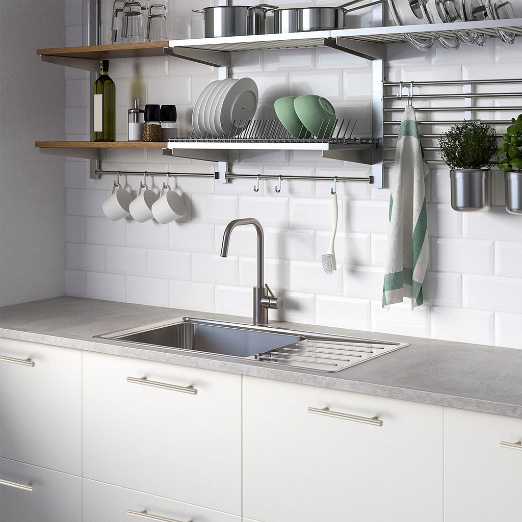 Ravinte 10 Pack | 7.38'' Cabinet Pulls Brushed Nickel Stainless Steel Kitchen Cupboard Handles Cabinet Handles 7.38”Length, 5” Hole Center