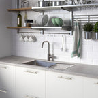 Ravinte 10 Pack | 7.38'' Cabinet Pulls Brushed Nickel Stainless Steel Kitchen Cupboard Handles Cabinet Handles 7.38”Length, 5” Hole Center