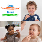 Dr. Noah Microplastic-Free Bamboo Baby Toothbrush | Dentist Designed | 656 Substances Safety Tested | BPA, PFAS & Phthalate Free | 4 Pack |Soft Bristles | Infant to Toddler, 6-12 Months, Age 2-4 Kids