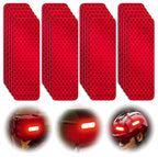 PHIXBEAR 20 Pcs Super Reflection Reflective Stickers, Safety Reflective Tape for Car Bike Mailbox Helmet, Red Tape Outdoor Waterproof 3.15" X 1.18"