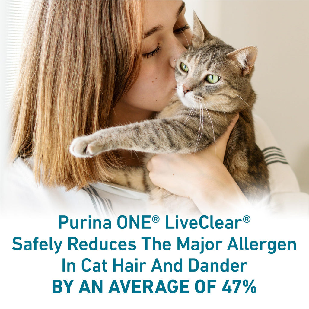 Purina ONE LiveClear Allergen-Reducing Dry Cat Food, 3 lb. Bag