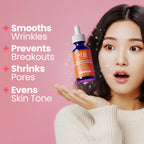 SeoulCeuticals Large 2oz Korean 20% Vitamin C Hyaluronic Acid Serum + CE Ferulic Acid - Potent Anti Aging Vit C, Anti Wrinkle K Beauty Skincare