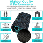 Vive Crutch Pads for Armpits and Hand Grips - Pads for Crutches Handles and Underarms - Crutch Cushions Covers - Soft Padded Under Arm Cover - Crutch Accessories for Women, Men, Kid (1 Pair, Paisley)