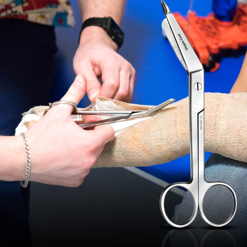 Utopia Care Bandage Scissors, 4.5 Inch Stainless Steel Shears for First Aid and Professional Use – Black