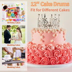 Cake Drums 12 Inch, 2 Pcs Sturdy 1/2 Inch Cake Base Cake Boards
