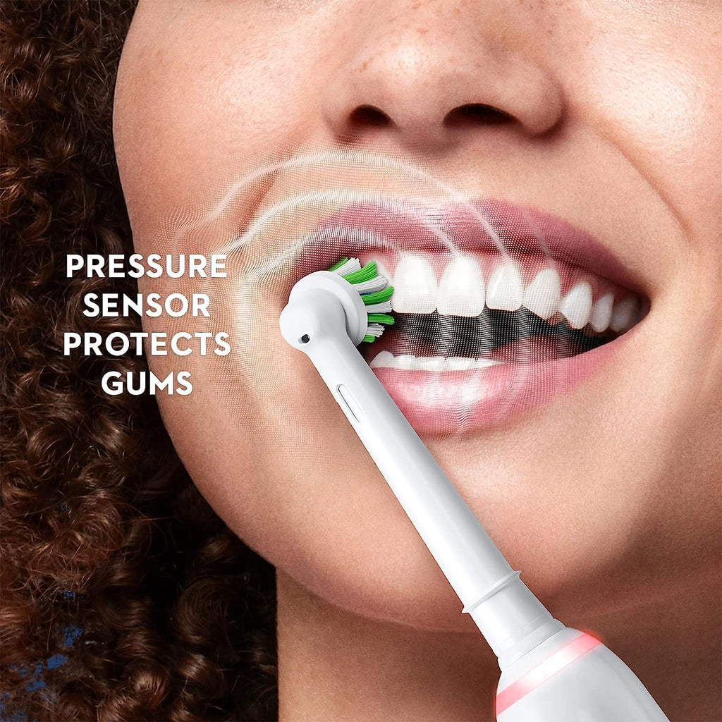 Oral-B Pro 1500 CrossAction Electric Power Rechargeable Battery Toothbrush, Powered by Braun