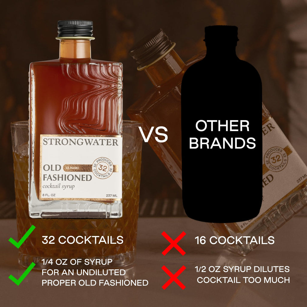 Strongwater Old Fashioned Mix - 1pk, 32 Cocktails - Just Add Bourbon
